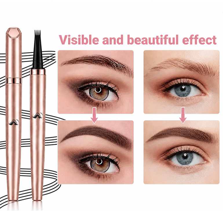Long Lasting Waterproof Micro Fork Brow Pen