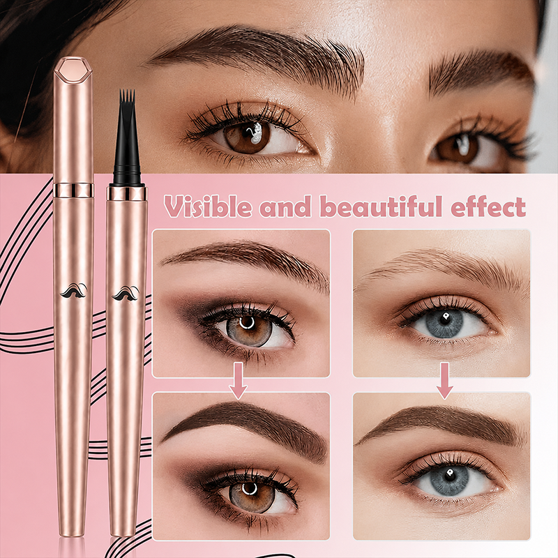 Long Lasting Waterproof Micro Fork Brow Pen