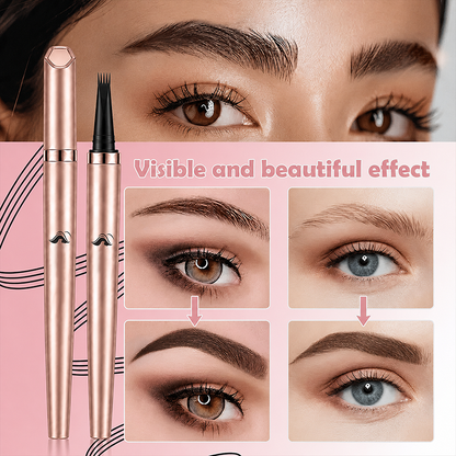 Long Lasting Waterproof Micro Fork Brow Pen