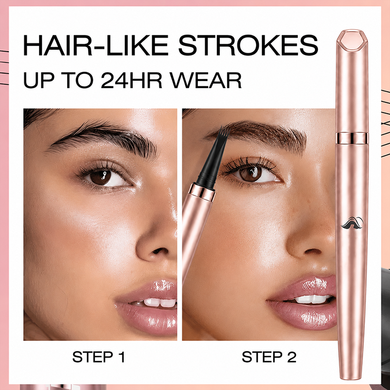 Long Lasting Waterproof Micro Fork Brow Pen