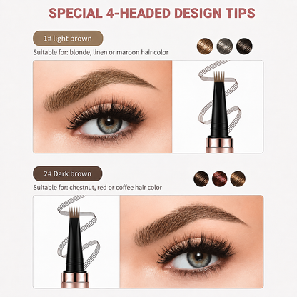 Long Lasting Waterproof Micro Fork Brow Pen