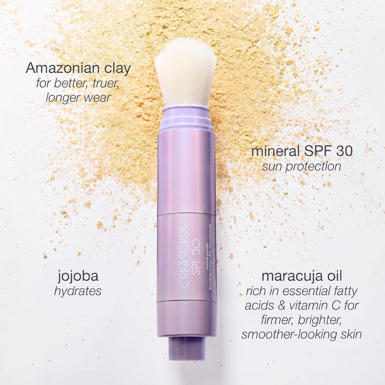creaseless SPF 30 mineral powder sunscreen